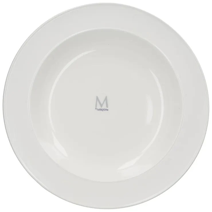 Farfurie adâncă din porțelan alb Mikasa Ridget, ø 30 cm