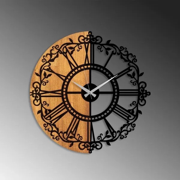 Ceas de perete d. 56 cm 1xAA lemn/metal