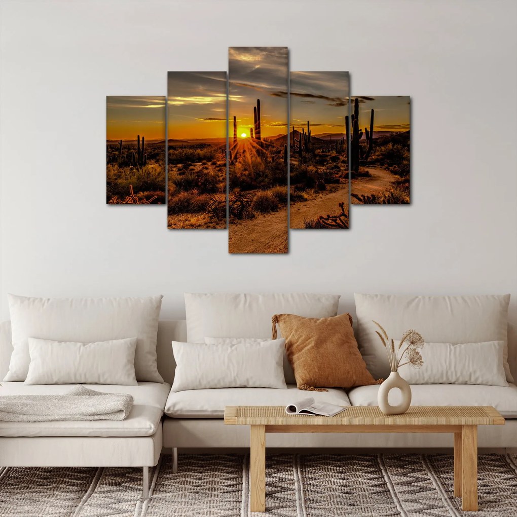 Tablou - Sfărșit de zi în deșertul Arizona (150x105 cm)