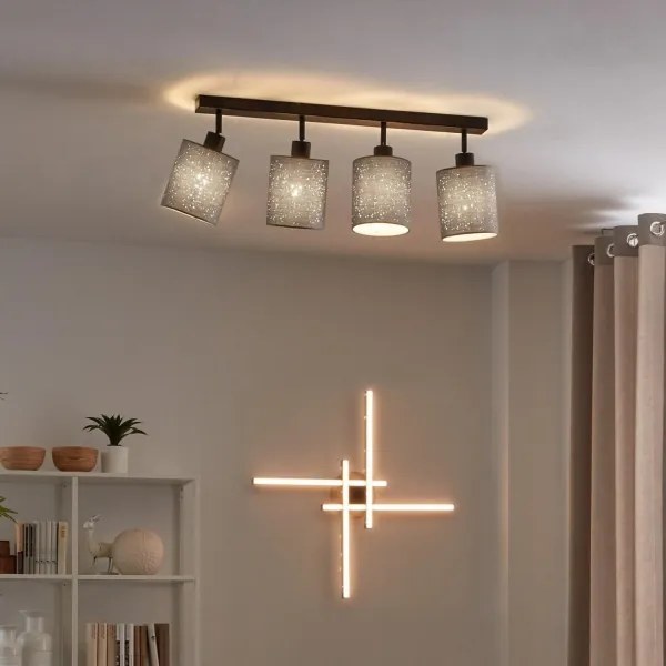 Spot Briloner 2078-044 SPOTLIGHT 4xE27/25W/230V gri