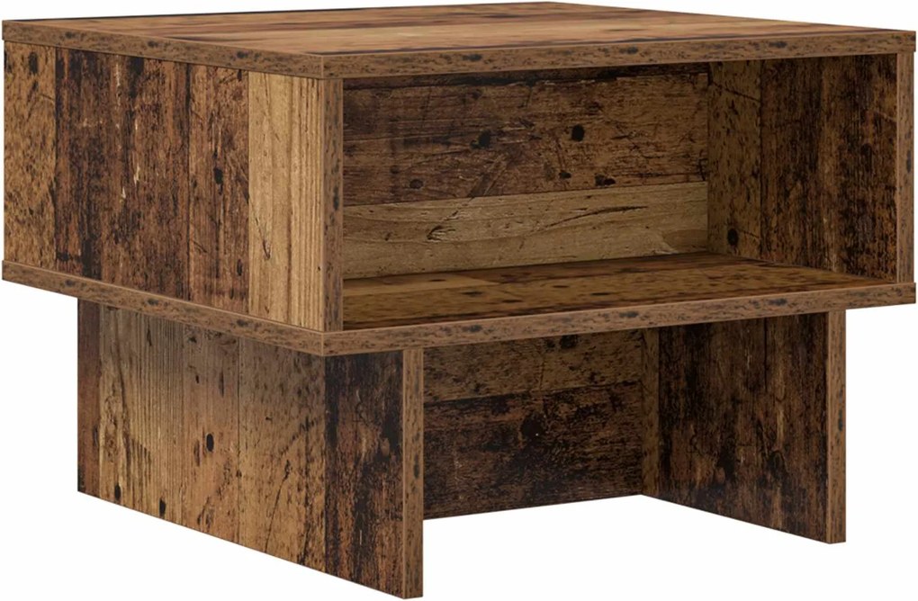 vidaXL Masă de cafea Lemn vechi 48 x 46 x 35 cm Lemn compozit