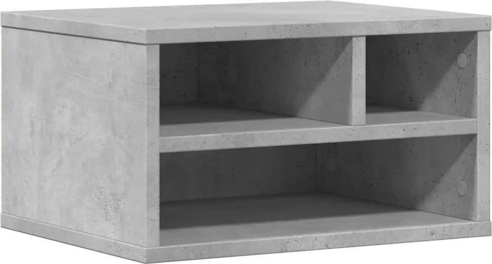 vidaXL Suport imprimantă, gri, 40x32x22,5 cm, lemn prelucrat