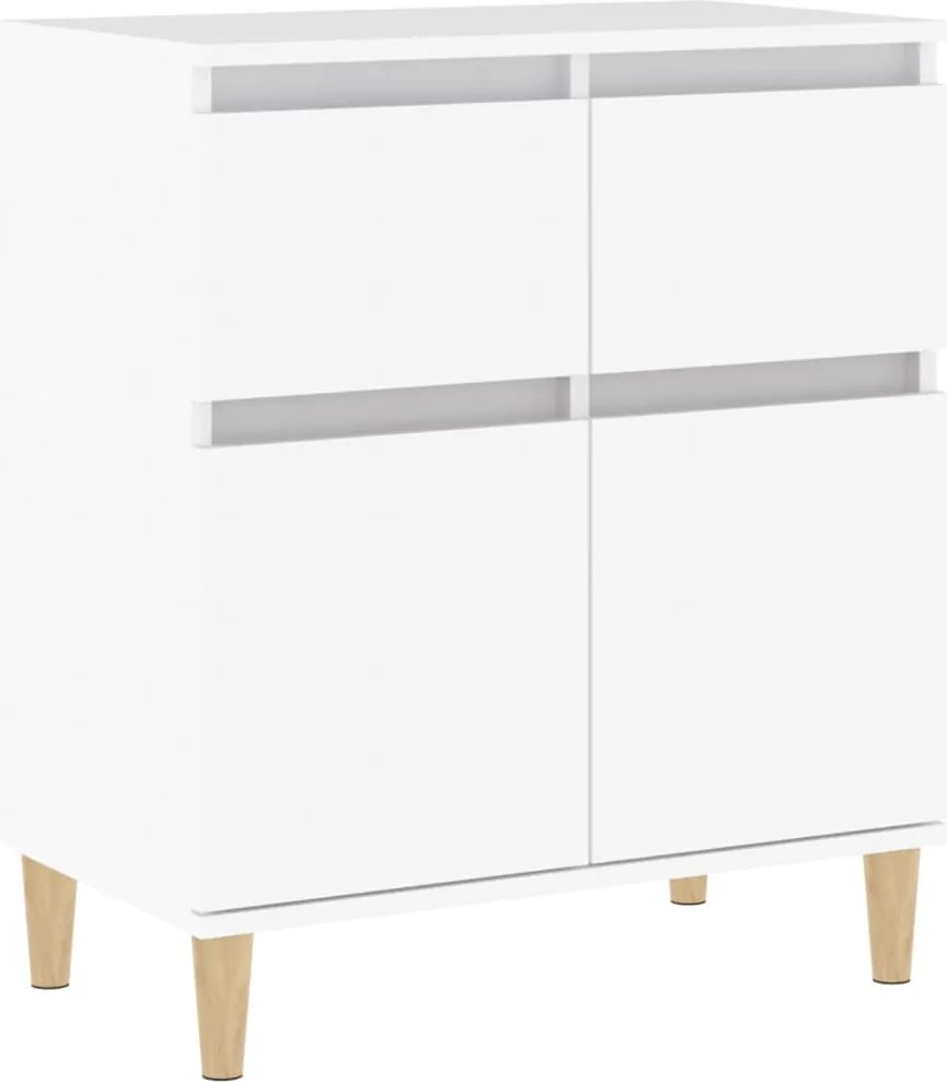 vidaXL Servantă, alb, 60x35x70 cm, lemn prelucrat