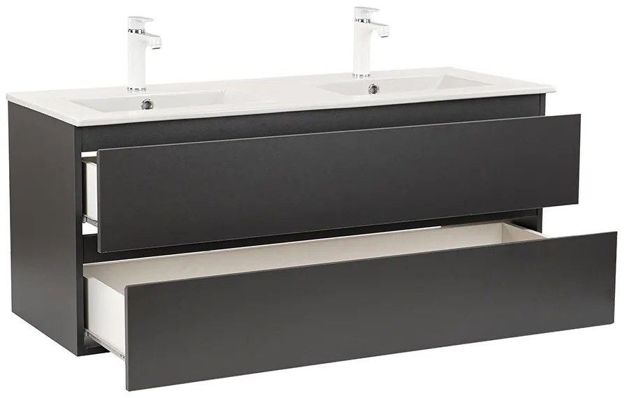 Dulap inferior Vario Forte 120 cu lavoar antracit-antracit