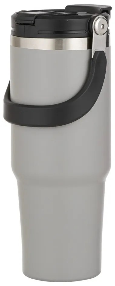 Sticlă gri de călătorie din oțel inoxidabil 1 l Eco – Ladelle