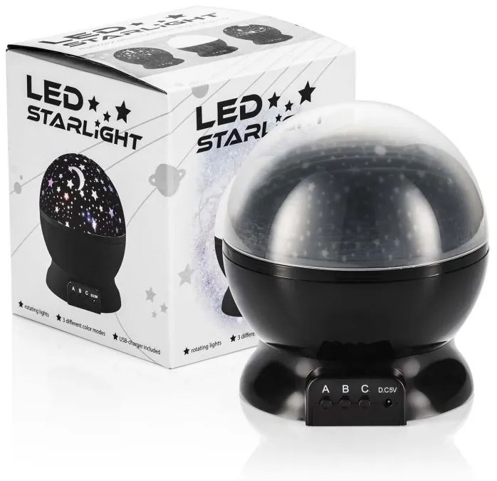 Proiector pentru cerul de noapte cu LED-uri -Black Edition