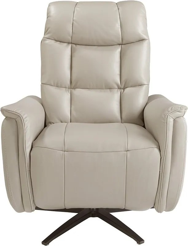 Fotoliu design LUX cu functia relax Cowhide Grey leather