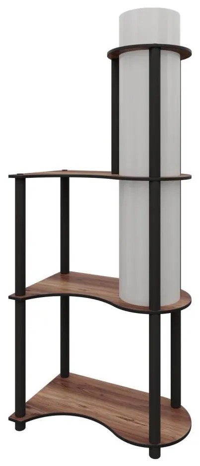 Lampă de podea cu polițe NOTO 1xE27/40W/230V maro/negru