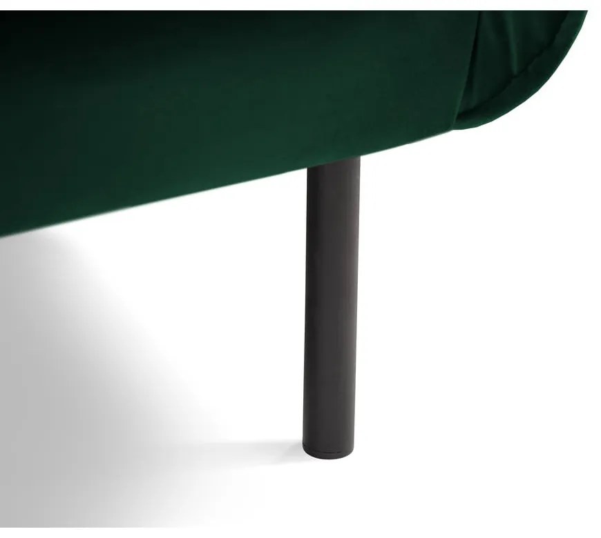 Fotoliu verde închis cu tapițerie din catifea Vienna – Cosmopolitan Design