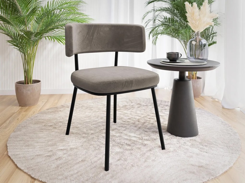 Scaun sufragerie Sorossa (Bej închis + Negru) . Promo -17%. 1103513