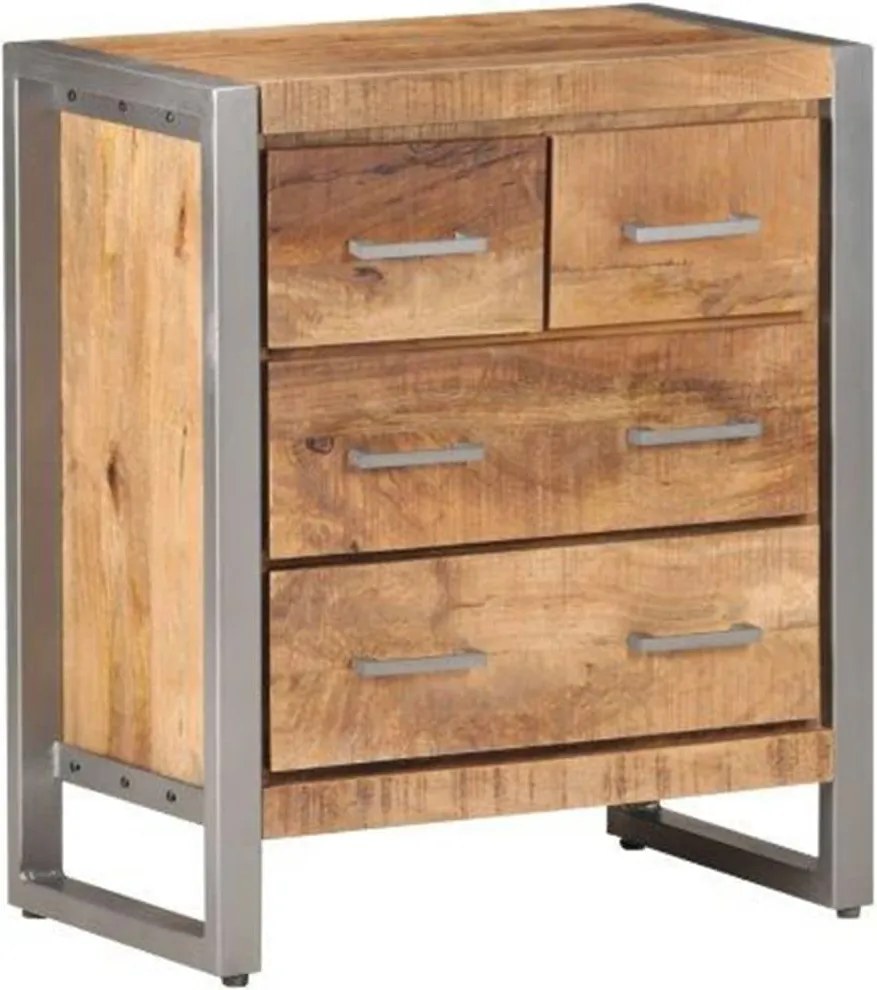 vidaXL Dulap, 60x35x70 cm, lemn de mango nefinisat
