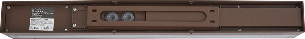 Lampă de perete industrială de exterior maro rugină 55 cm, inclusiv LED IP65 - Hannah