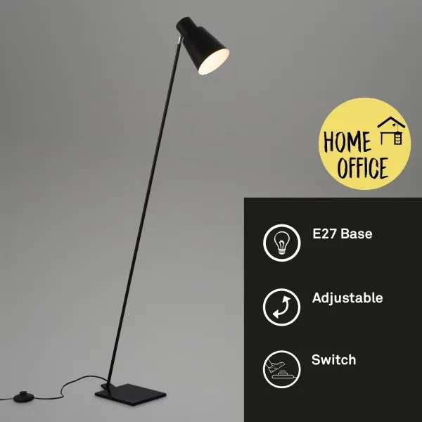 Lampadar Brilo 1xE27/10W/230V negru