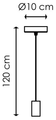 Lustră pe cablu SAGA 1xE27/40W/230V marmură