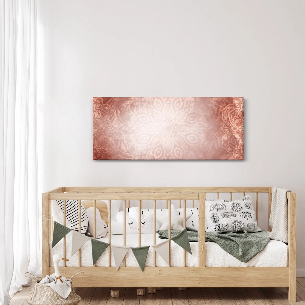 Tablou - Mandala roz (120x50 cm)