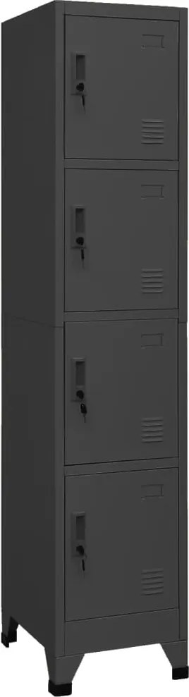 vidaXL Fișet, antracit, 35x45x180 cm, oțel