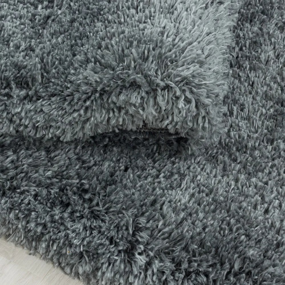 Covor gri rotund ø 200 cm Fluffy – Ayyildiz Carpets