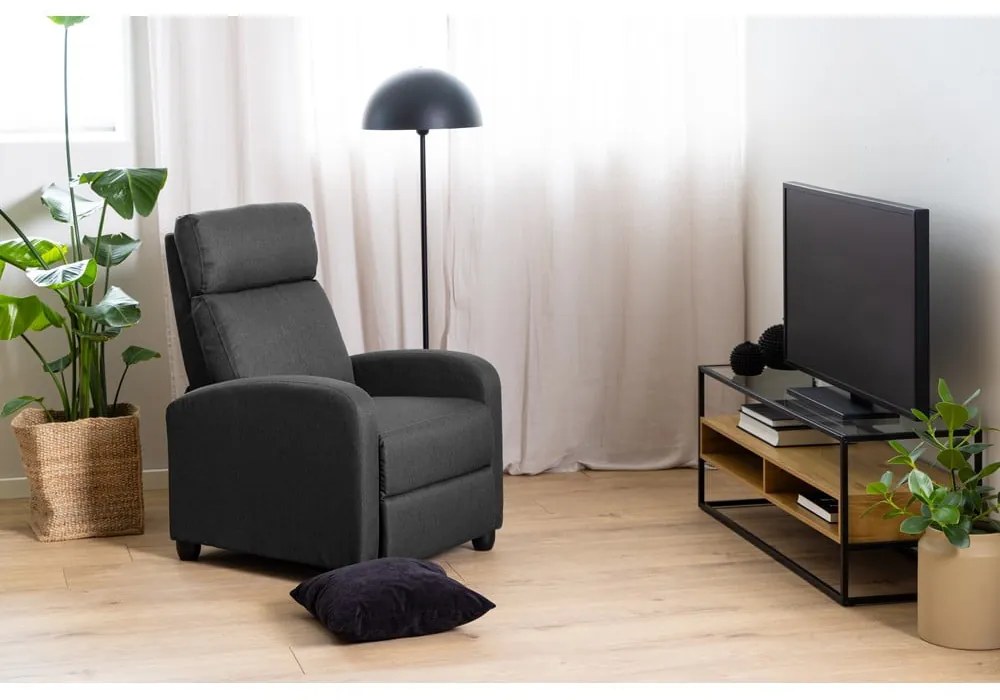 Fotoliu gri antracit de relaxare Siom – Actona