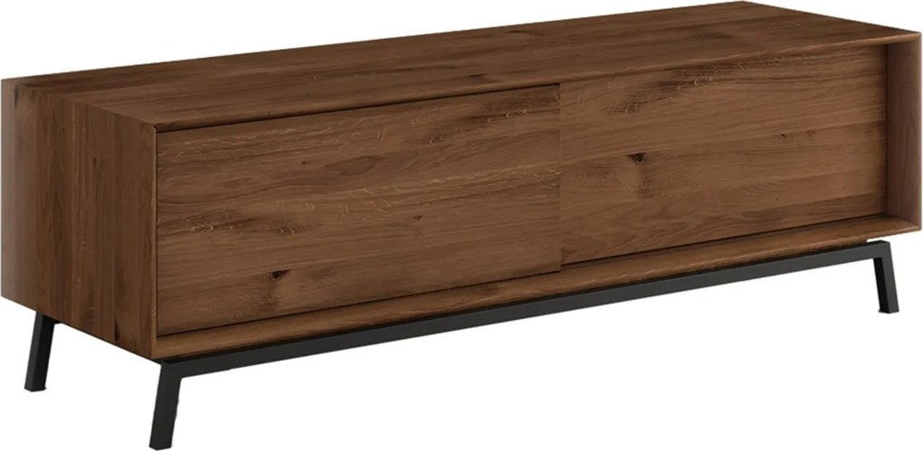Comodă TV stejar masiv Madison, 200 × 50 × 52 cm