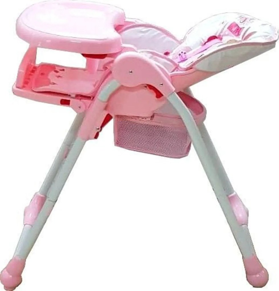 Scaun de masa pentru copii si bebe Baby Care™ CC reglabil in 3 trepte,pliabil, centura de siguranta, sezut comfortabil, masuta detasabila, pozitie