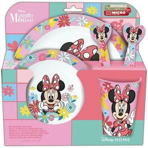 Set de masă din plastic Stor 5 piese Minnie