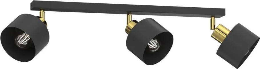 Spot PARKLA 3x E27/15W/230V negru