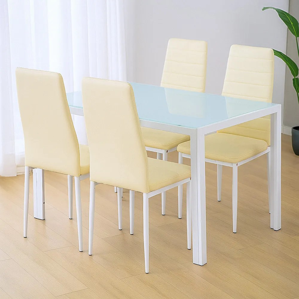 Portland 4+1 set de sufragerie bej