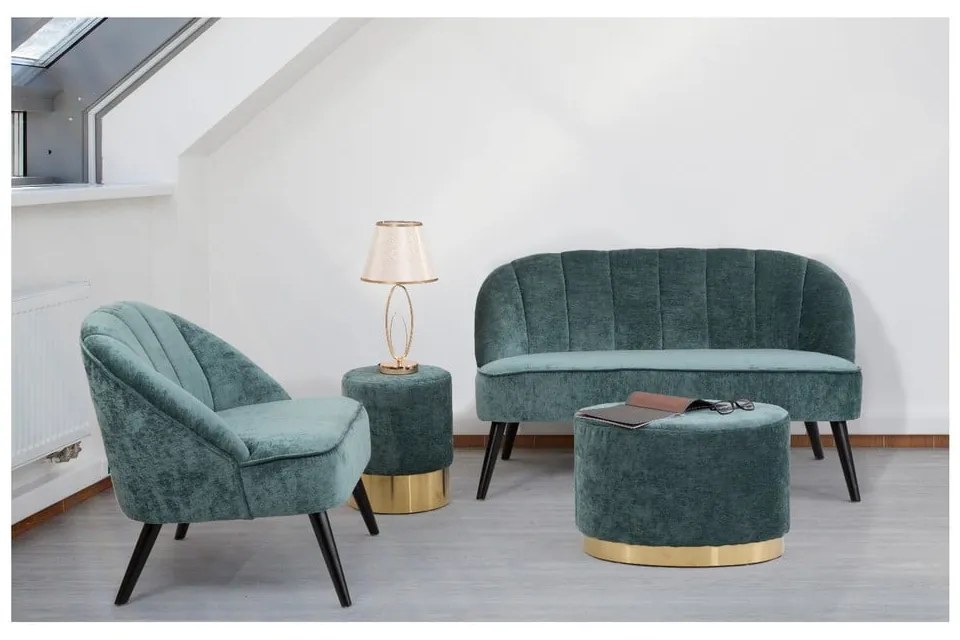 Veioză cu o construcție aurie Mauro Ferretti Flush, alb