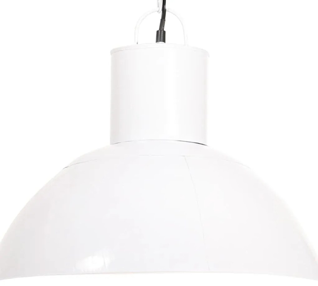 vidaXL Lampă suspendată, 25 W, alb, rotund, 48 cm, E27