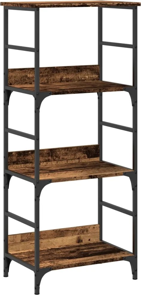 vidaXL Bibliotecă, lemn vechi, 50x33x117,5 cm, lemn prelucrat