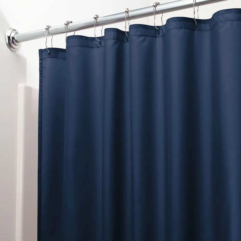 Perdea pentru duș iDesign, 200 x 180 cm, albastru