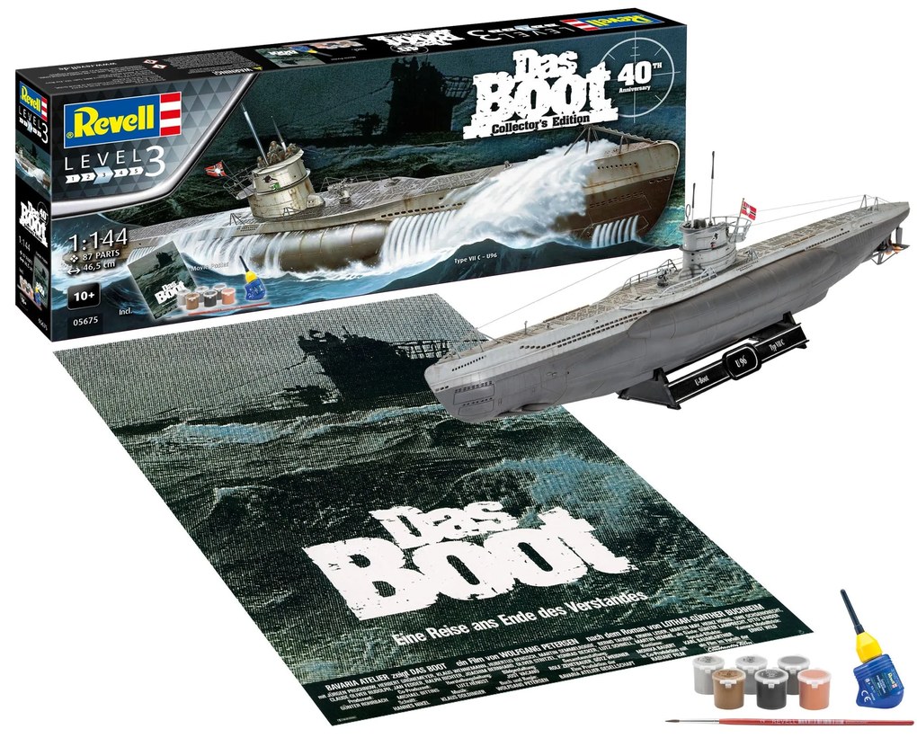 MODEL SET DAS BOOT EDITIA COLECTIONARULUI, ANIVERSARE 40 DE ANI - REVELL (RV05675)