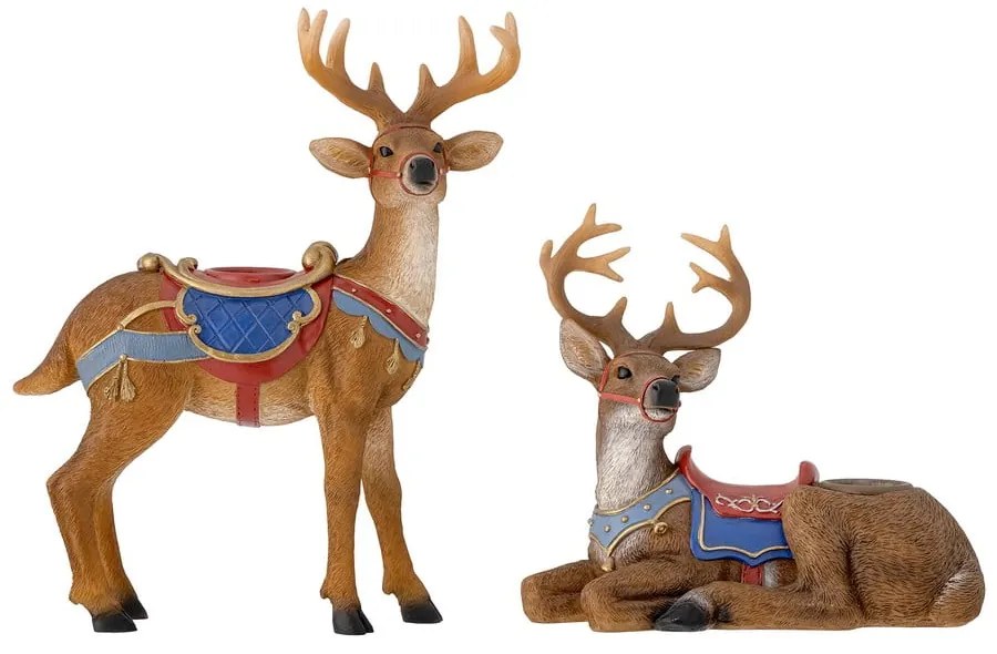 Sfeșnice 2 buc. din polirășină Glory – Bloomingville