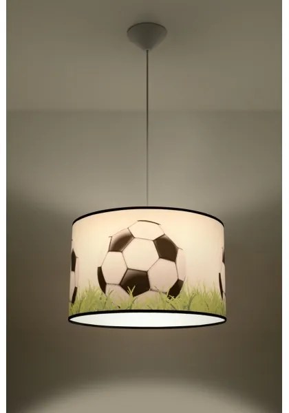 Lustră pe cablu pentru copii Sollux SL.1429 FOOTBALL 1xE27/15W/230V d. 40 cm