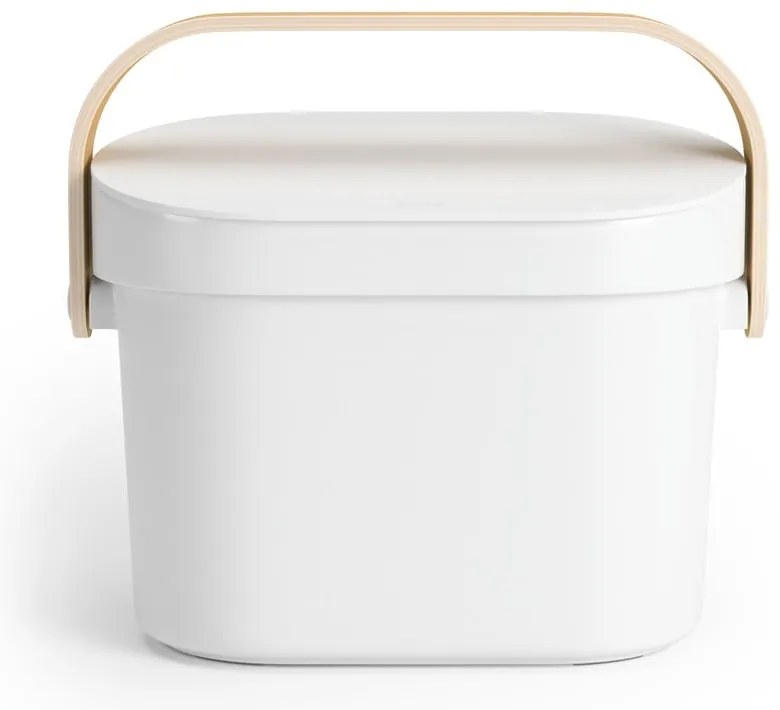 Recipient pentru deșeuri compostabile alb 4 l Bellwood – Umbra