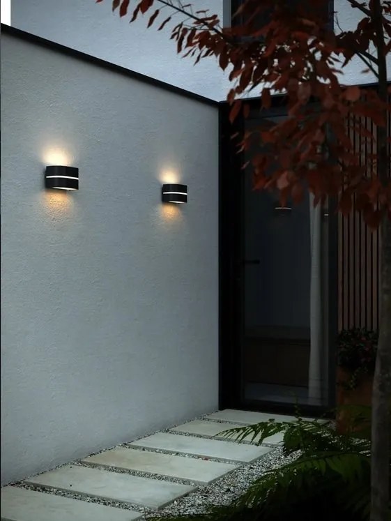 Aplica de exterior ambientala stil nordic IP44 Sibelis negru