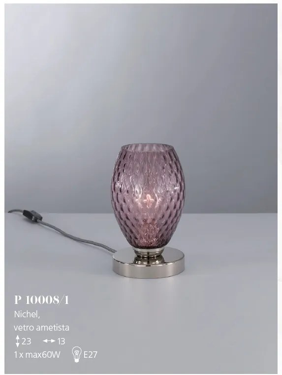 Veioza, Lampa de masa modern design italian 10008 Amethyst