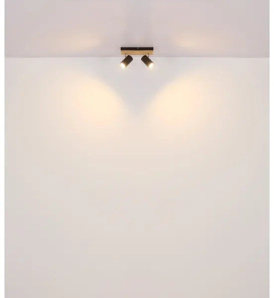 Spot Globo 57909-2 KAYDEN 2xGU10/25W/230V negru