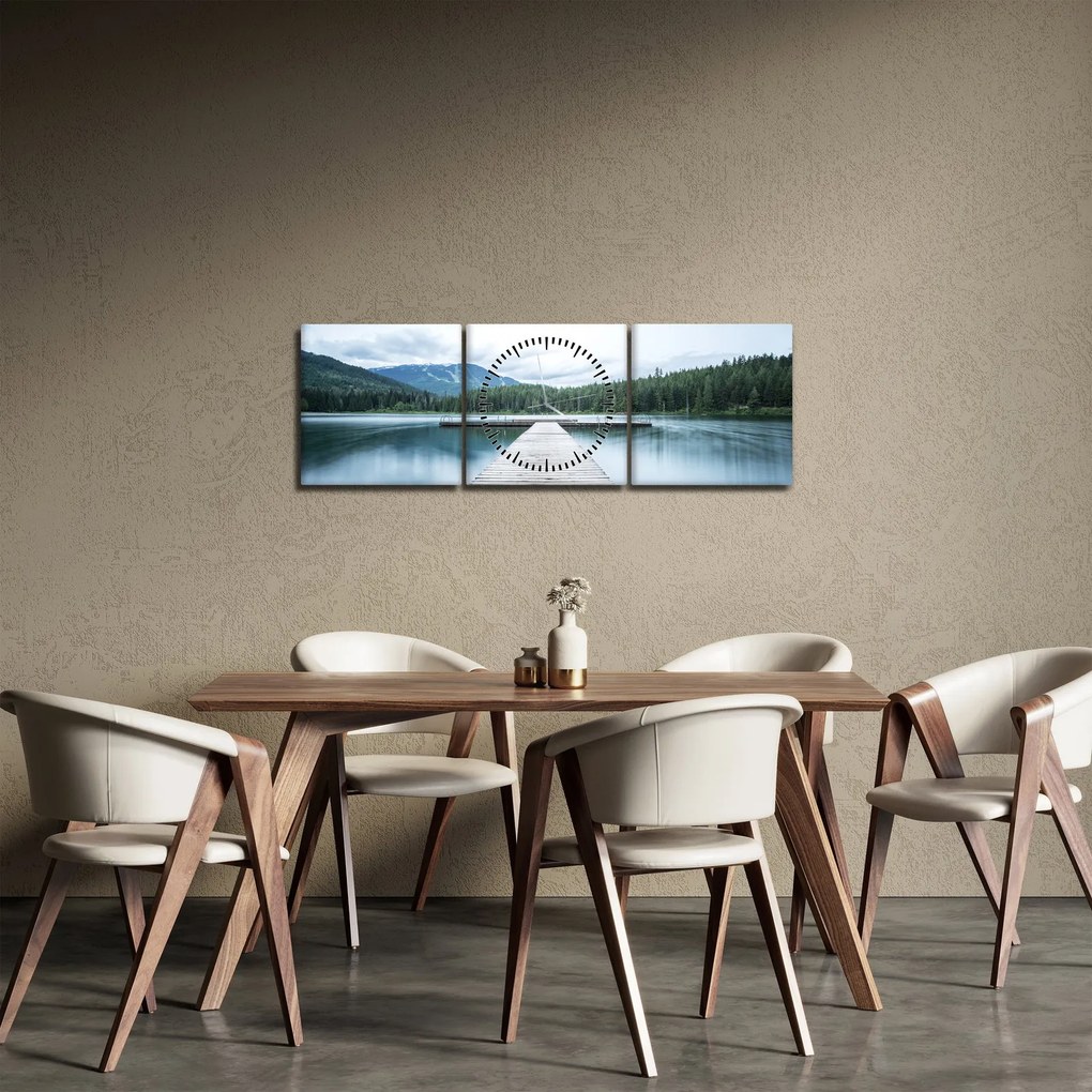 Tablou - O privire din pod (cu ceas) (90x30 cm)