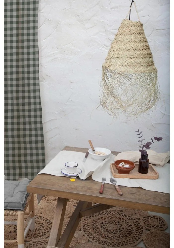 Draperie Really Nice Things Cortina Hogar Green Vichy, verde