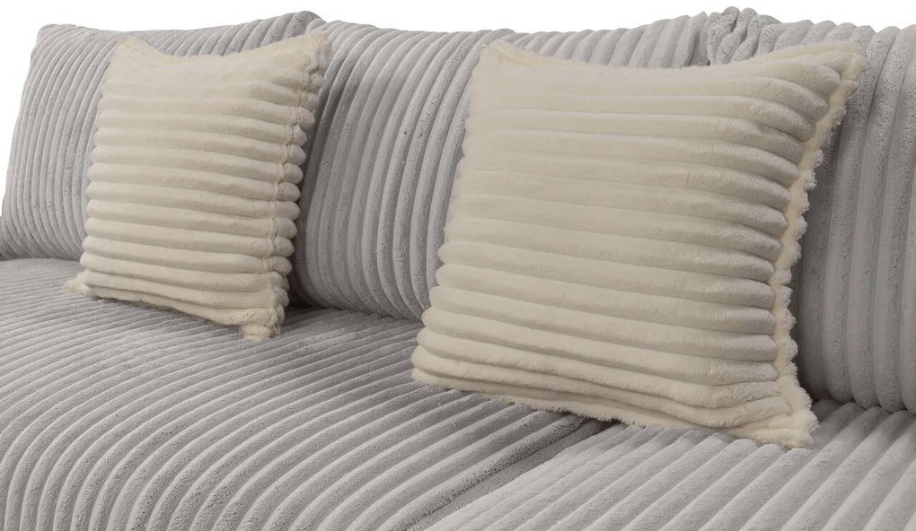 Coltar extensibil Verona Gri Reyat, 290x170x80 cm cu lada de depozitare