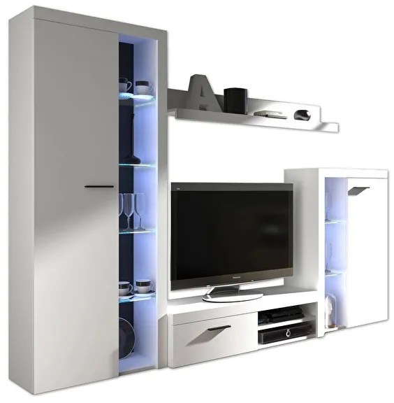 Zondo Mobilier living Rudby (Alb) (fără iluminat). 610018