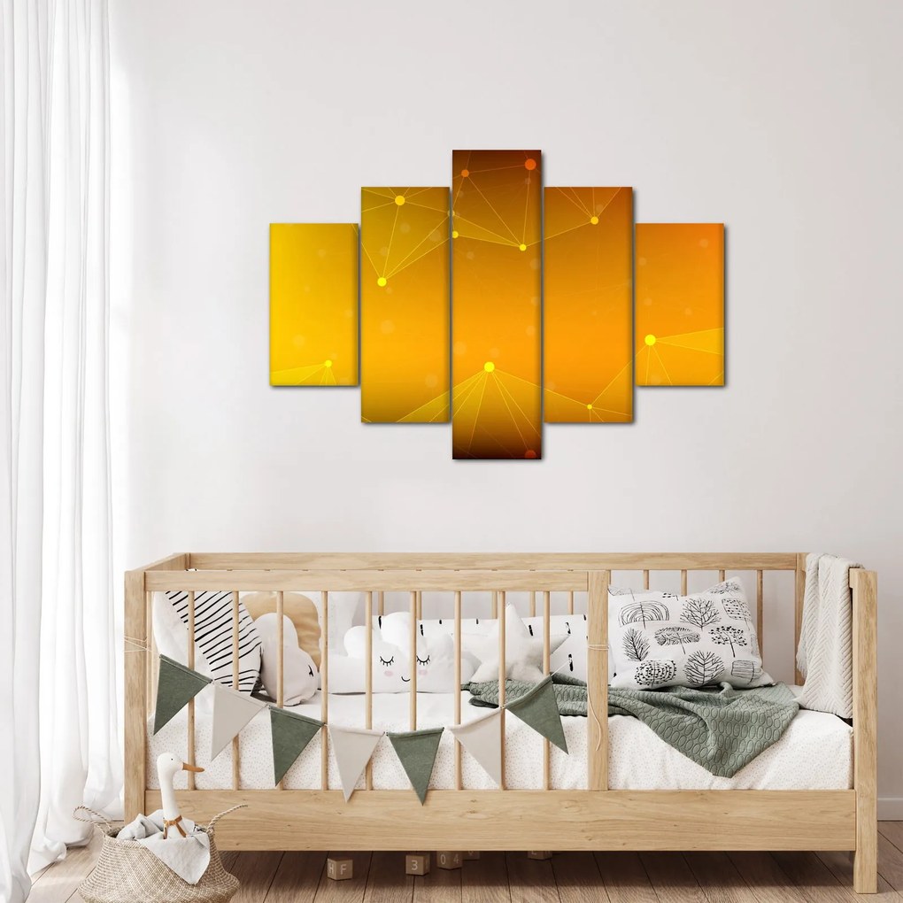 Tabloul abstract galben (150x105 cm)