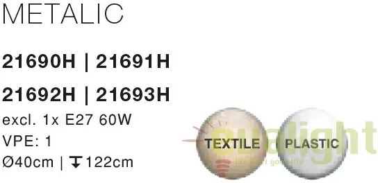 Pendul design modern Metalic 21692H GL