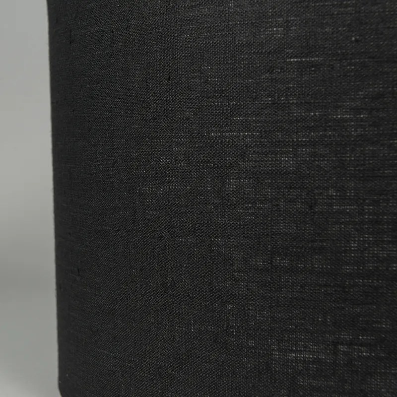 Abajur din material textil negru 50/50/25