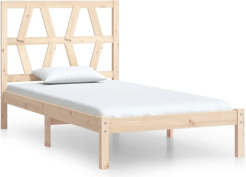 vidaXL Cadru de pat single, 90x190 cm, lemn masiv de pin