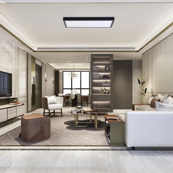 Panou LED/36W/230V 4000K 30x60 cm negru