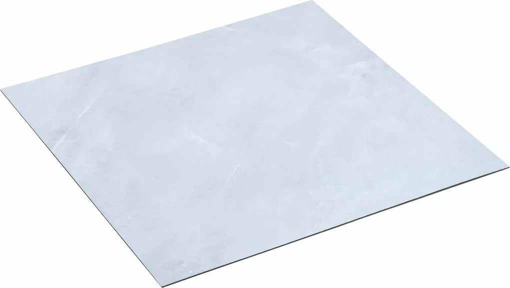 vidaXL Plăci de Pardoseală 55 pcs Alb 5,11 m² PVC