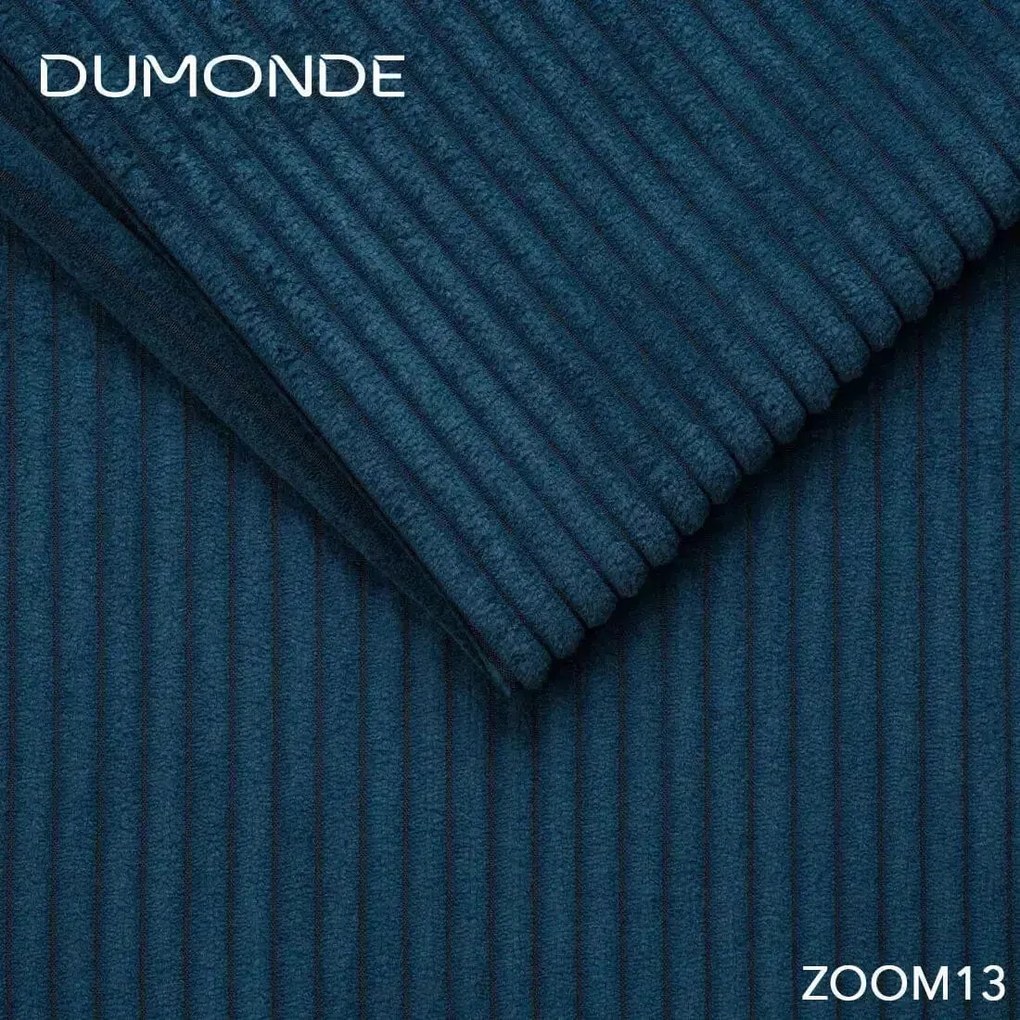 Colțar extensibil dumonde cu ladă de depozitare si sezut confortabil din spuma high-density, Loana Zoom Blue 270x185 cm