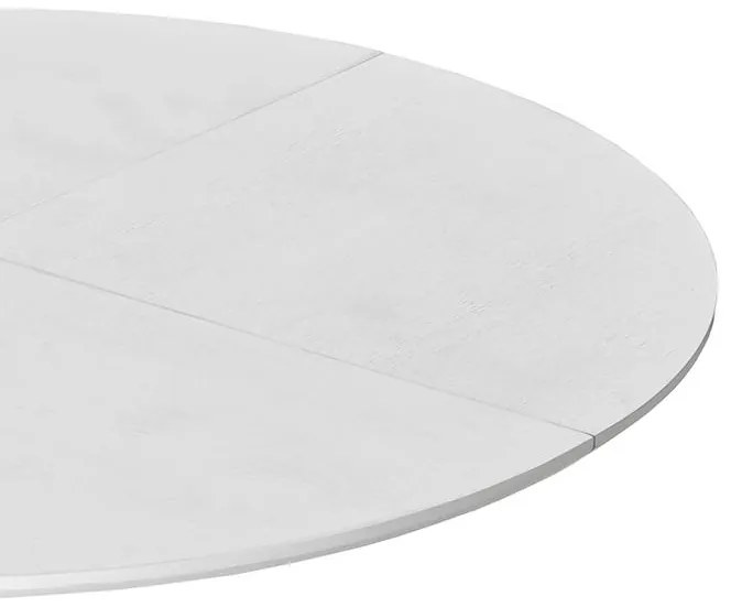 Masă de sufragerie rotundă modernă, Alb | Aosom Romania
